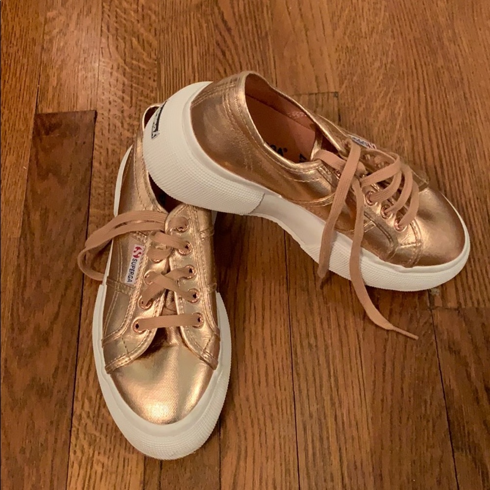 rose gold superga sneakers